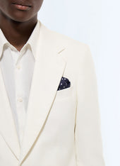 Cotton-linen twill fitted suit