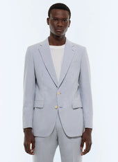 Striped seersucker cotton suit