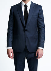 Wool suit with micro design