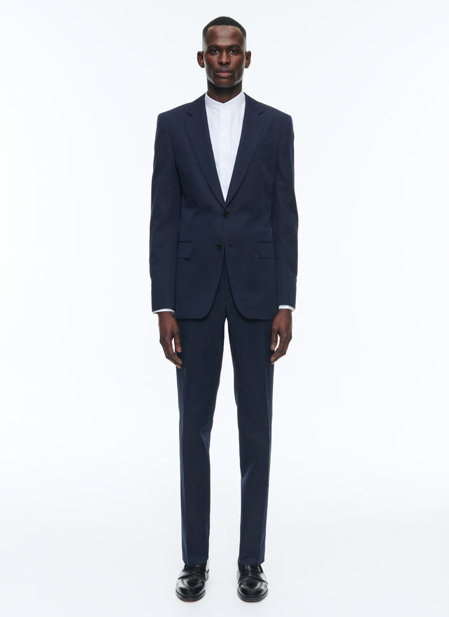 Cotton and linen straight suit