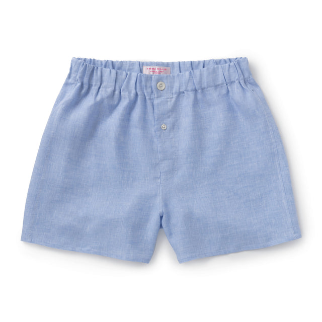 Summer Sky Linen Boxer Shorts