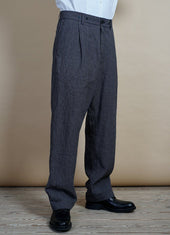 Sune Classic Pleated Trousers River