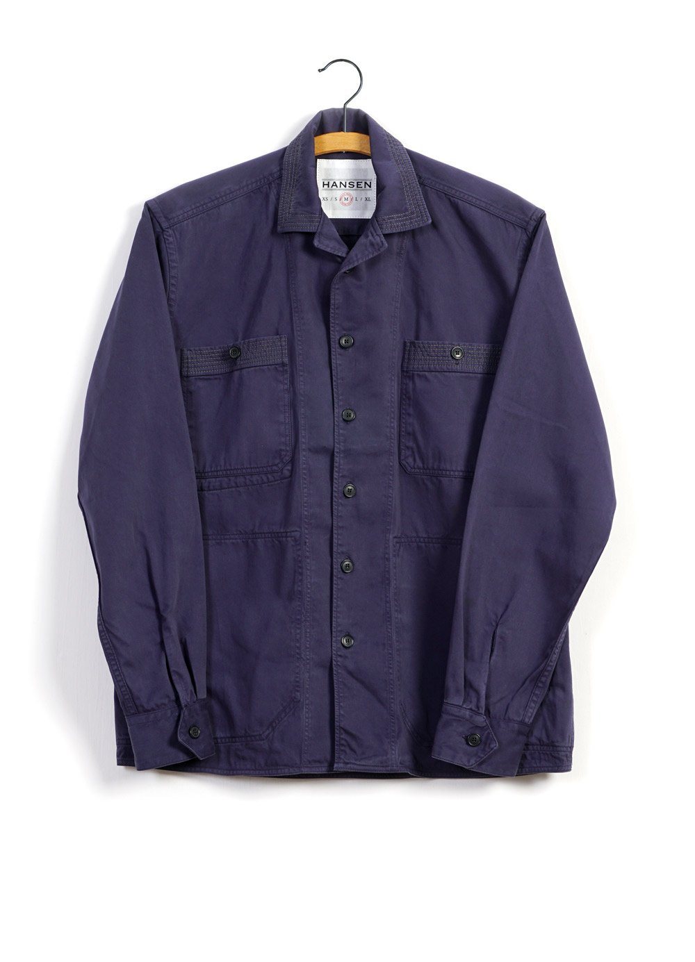 SUNNY | Casual Dyed Over-shirt | Navy