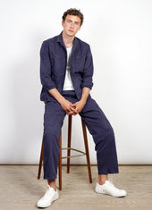 SUNNY | Casual Dyed Over-shirt | Navy