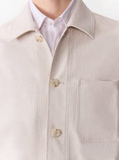 Surchemise En Lin Et Coton Beiges