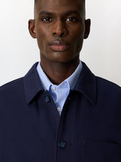 Surchemise En Coton Bleu Indigo