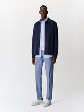 Surchemise En Coton Bleu Indigo