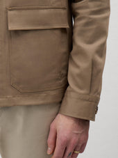 Surchemise En Coton Stretch Marron