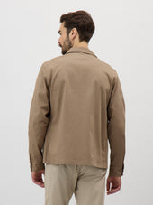 Surchemise En Coton Stretch Marron