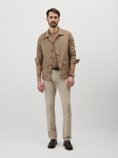 Surchemise En Coton Stretch Marron