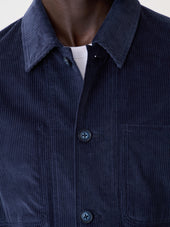 Surchemise En Velours C Tel Bleu Indigo