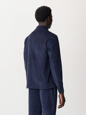 Surchemise En Velours C Tel Bleu Indigo