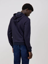 Sweat Capuche Zipp Bleu Marine