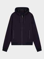 Sweat Capuche Zipp Bleu Marine