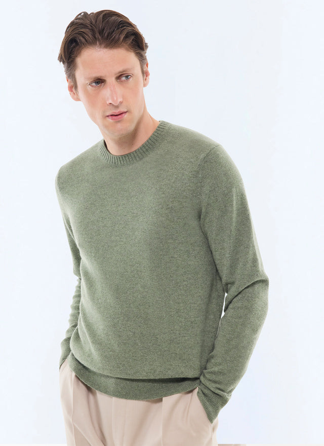 Cashmere crew neck sweater