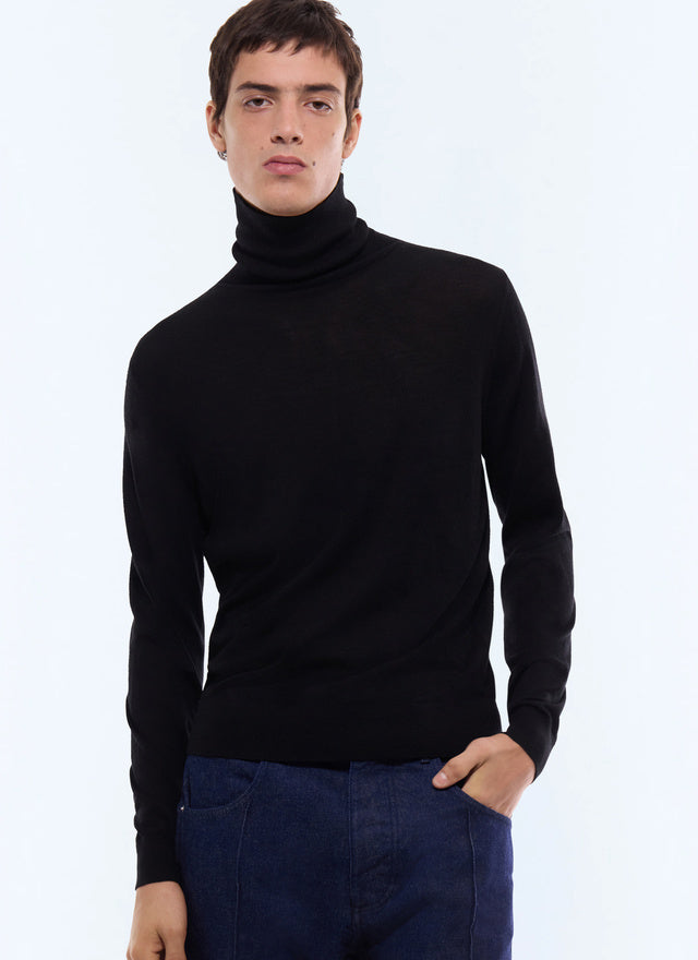 Merino Wool Roll Neck Sweater