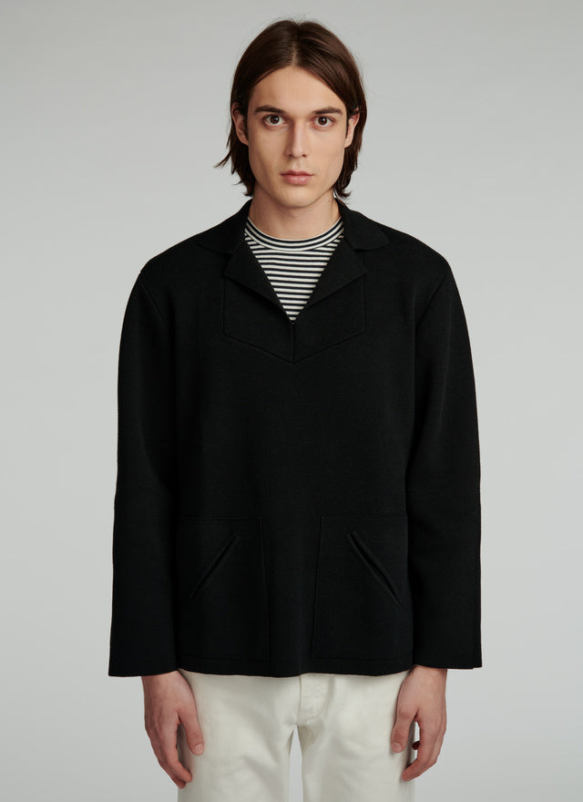 Cotton Pea Jacket Sweater