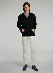 Cotton Pea Jacket Sweater