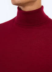 Merino Wool Roll Neck Thin Sweater