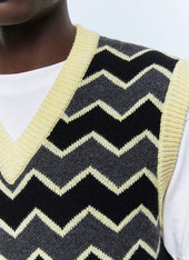 Sleeveless Sweater In Certified Wool