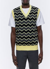Sleeveless Sweater In Certified Wool