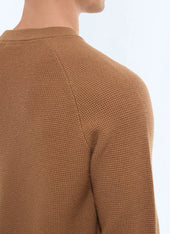 Moss Stitch Wool Sweater