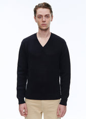 Openwork Wool And Cotton Sweater