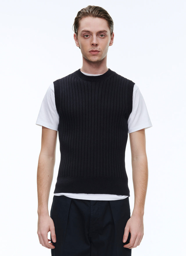 Organic wool and cotton sweater