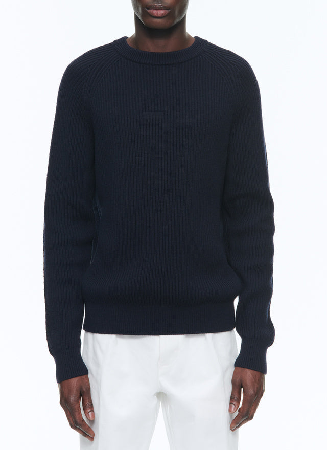 Cotton and certified wool sweater
