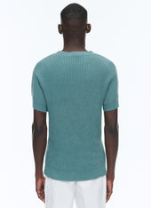 Ribbed Wool And Cotton Sweater