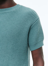 Ribbed Wool And Cotton Sweater