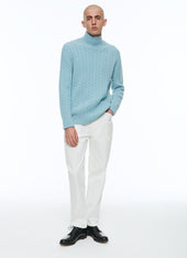 Wool And Cashmere Cable Knit Sweater