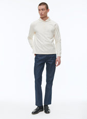 Cotton Jersey Shawl Collar Sweatshirt