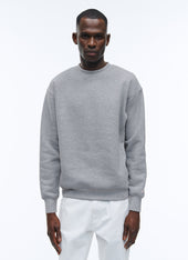 Grey cotton jersey sweatshirt