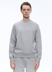 Grey cotton jersey sweatshirt
