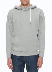 Sweatshirt with stand-up collar and hood