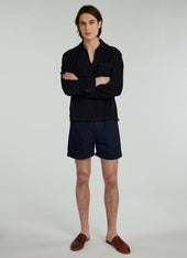 Terry Towelling Cotton Pea Jacket