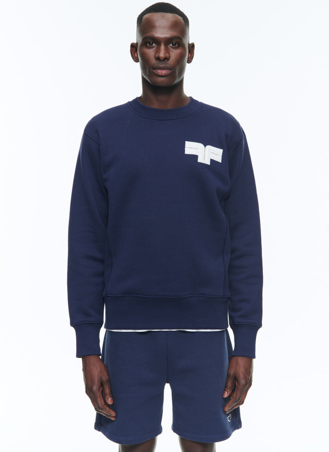 Organic cotton sweatshirt with logo