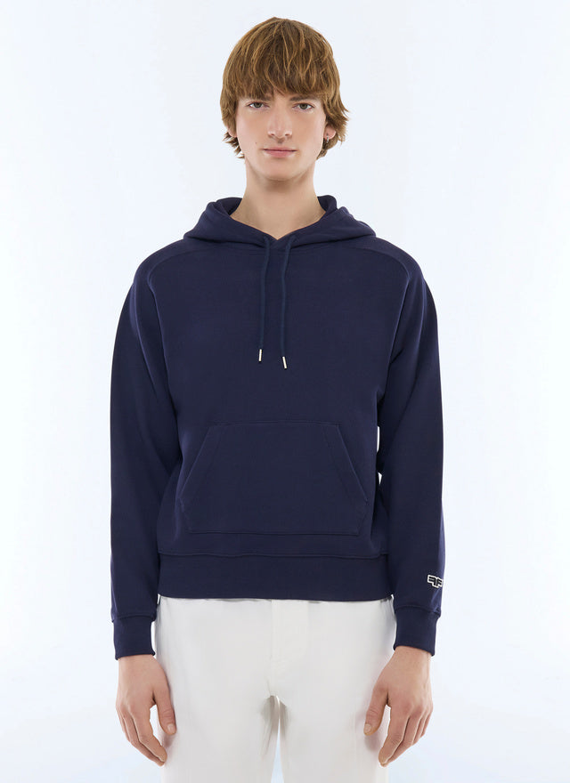 Cotton jersey hoodie
