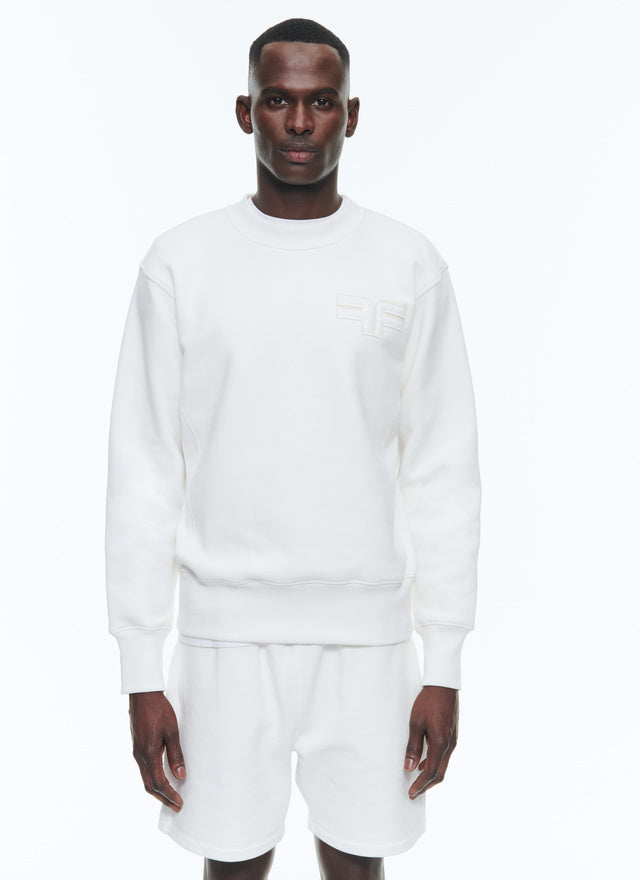 Organic cotton sweatshirt with logo