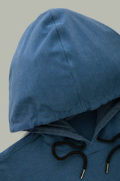 Bamboo Sorona Bleach Hoodie Navy