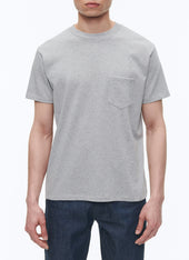 Grey cotton jersey t-shirt