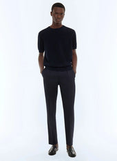 Moss Stitch Mercerized Cotton T Shirt