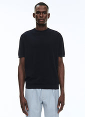 Navy blue cotton t-shirt