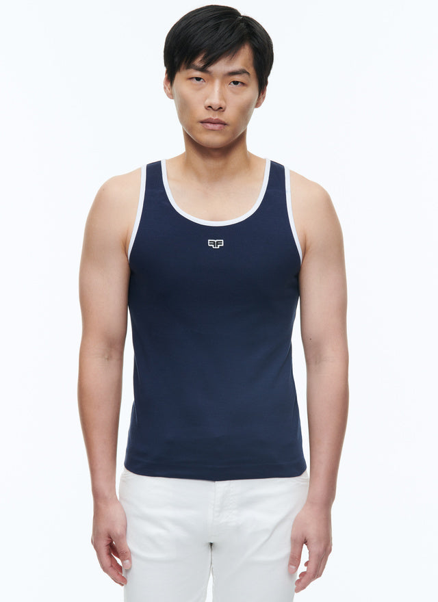 Organic Cotton Tank Top With Logo