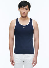 Organic cotton tank top with logo