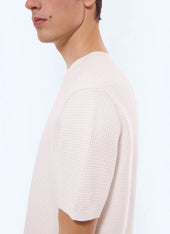 Waffle-knit t-shirt