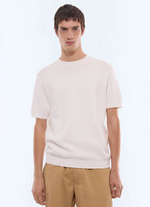 Waffle-knit t-shirt