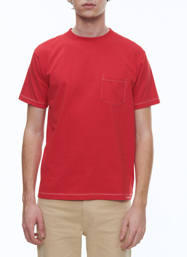 Organic Cotton Jersey Embroided T Shirt