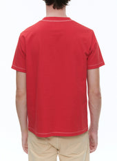 Organic Cotton Jersey Embroided T Shirt